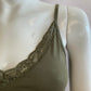Tank top lace Khaki