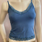 Tank top lace jeans blue