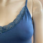 Tank top lace jeans blue