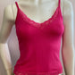 Tank top lace Fushia