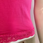 Tank top lace Fushia