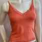 Tank top lace Koraal