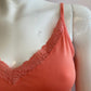 Tank top lace Koraal