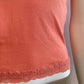 Tank top lace Koraal