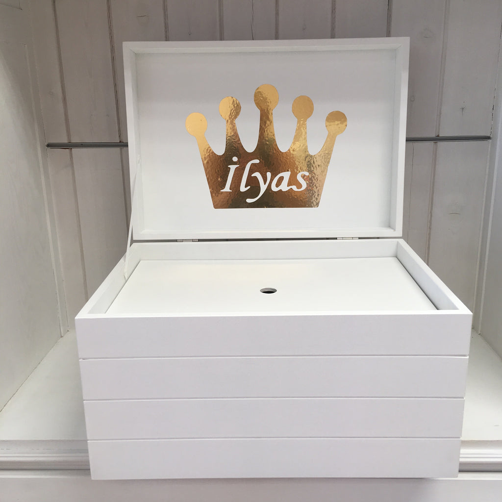 Doopsuiker- Speelkoffer met lijnen wit