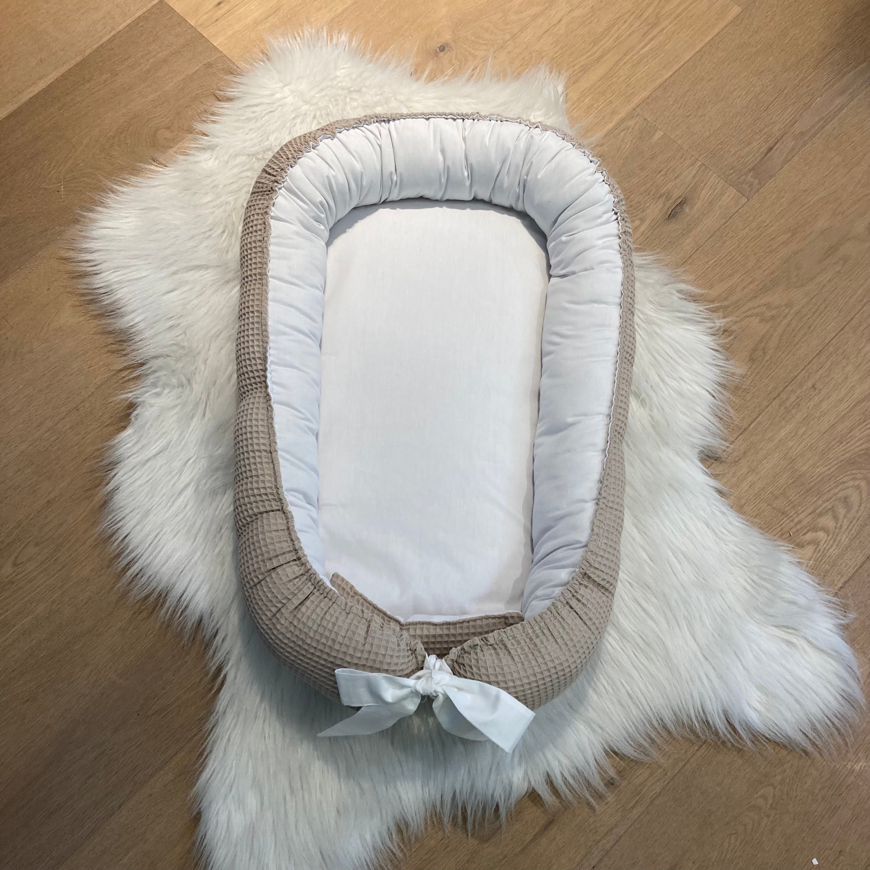 Babynestje Wafel beige