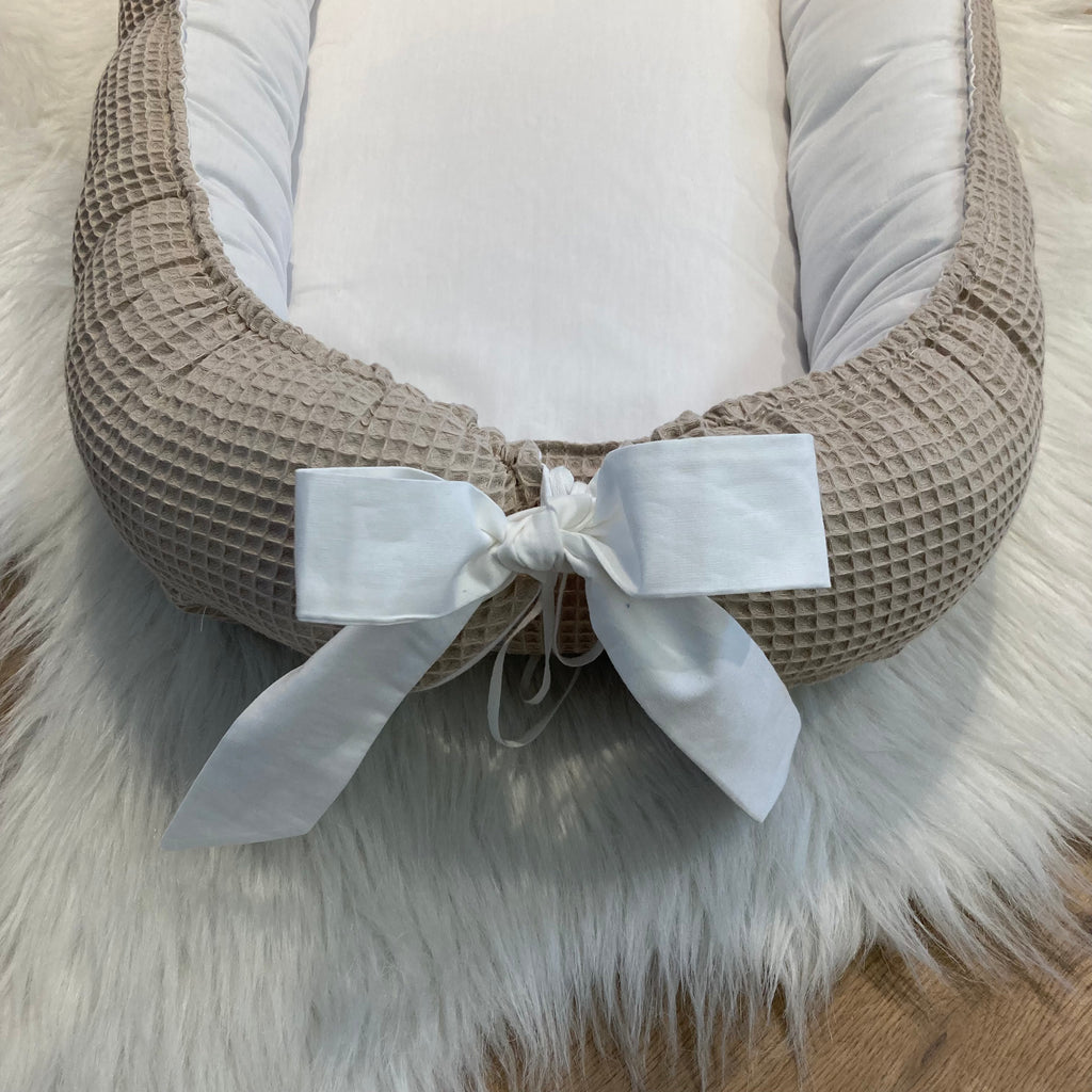 Babynestje Wafel beige