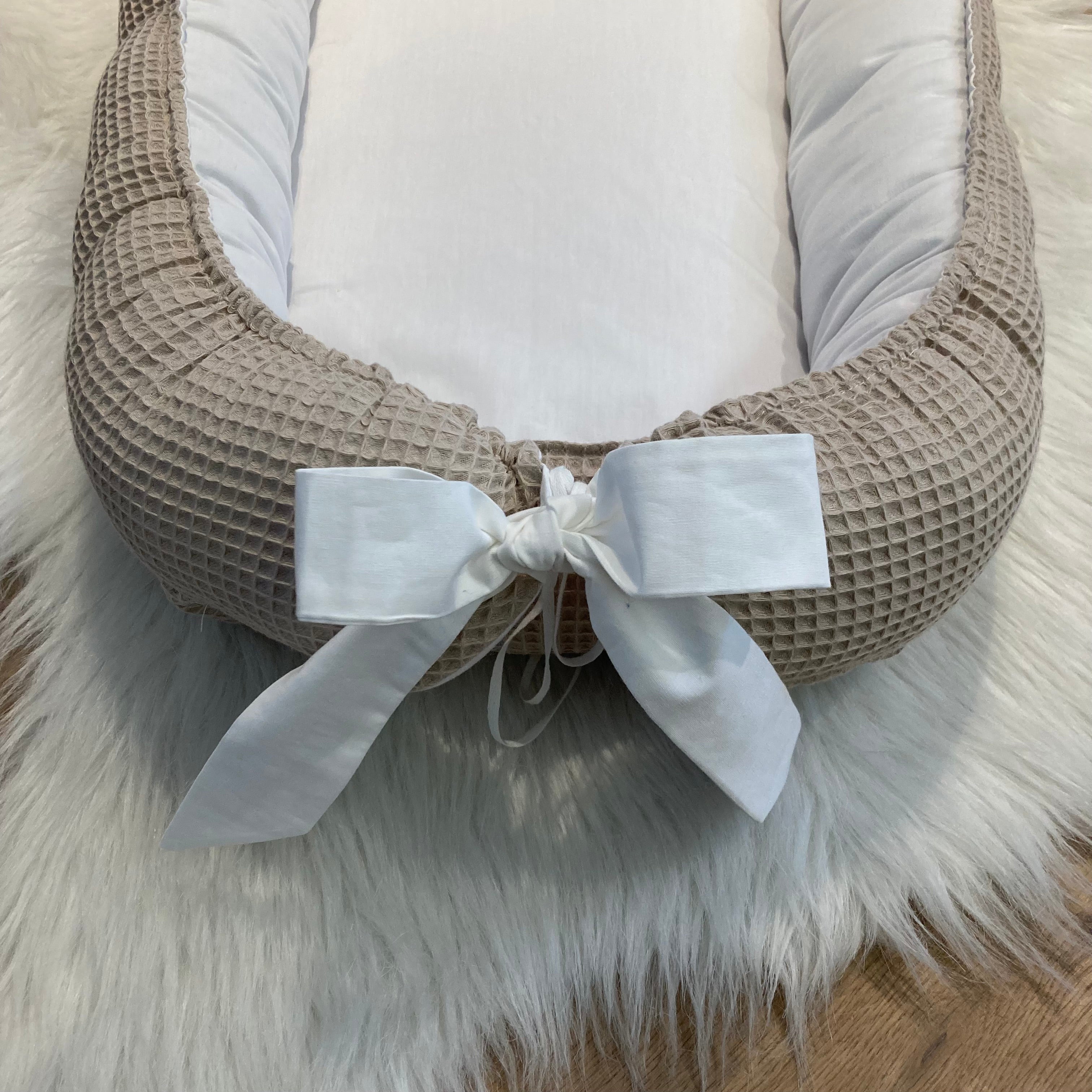 Babynestje Wafel beige