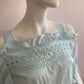 Blue hooked blouse top