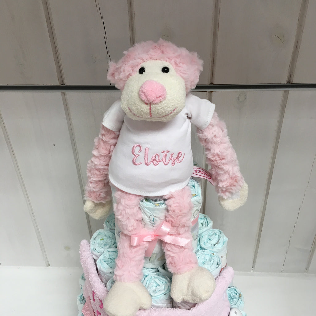 Slingeraap 45cm lichtroze