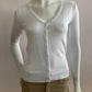 Very stretchy and very soft white knit cardigan