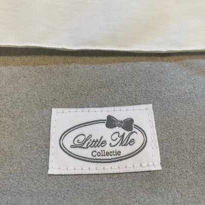 Soft Suede Lakentje met naam | Gepersonaliseerde | Misty Grey