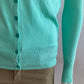 Very stretchy and very soft mint knit cardigan