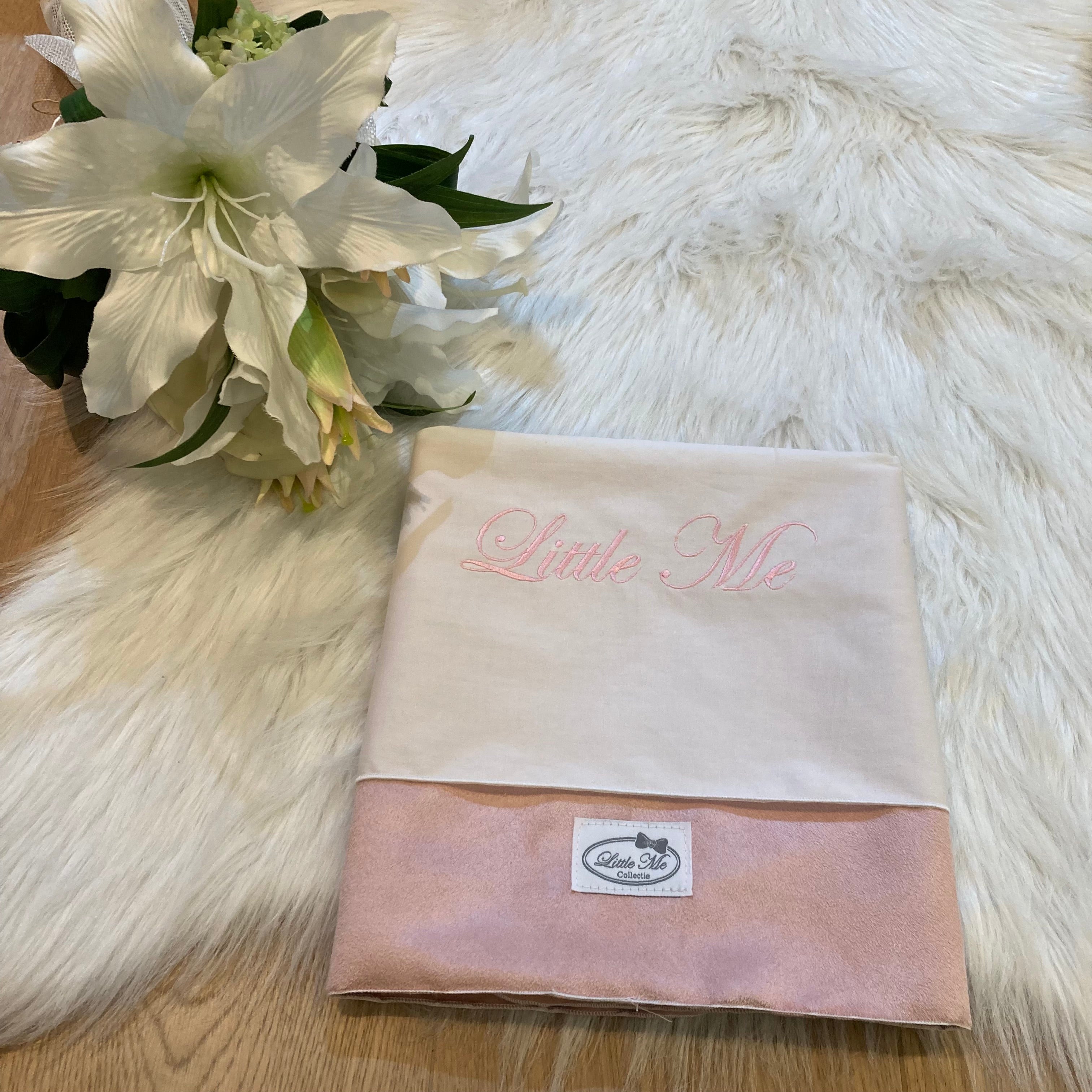 Laken Suede lichtroze (75x100cm)