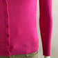 Very stretchy and very soft fuchsia knit cardigan