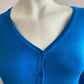 Very stretchy and very soft blauw knit cardigan