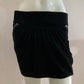Black velvet mini skirt with pockets and lining