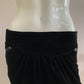 Black velvet mini skirt with pockets and lining