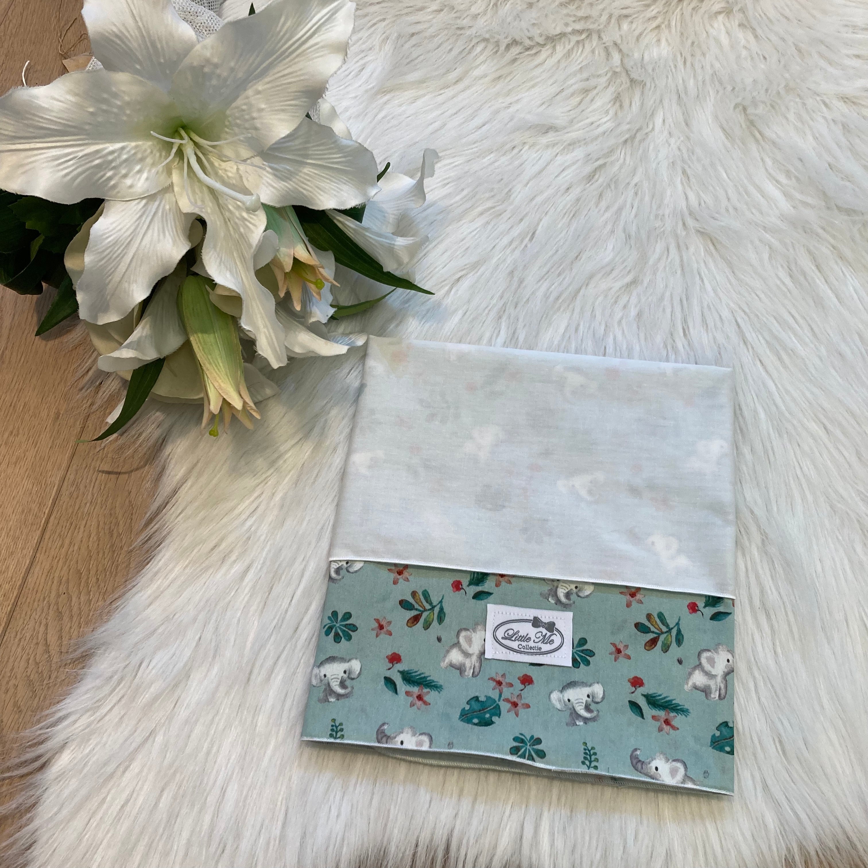 Laken Elefant Munt (75x100cm)