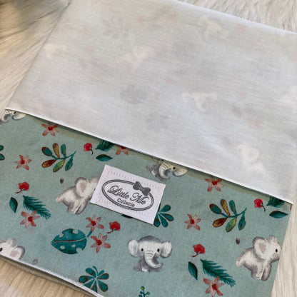 Laken Wild Elefant oud groen