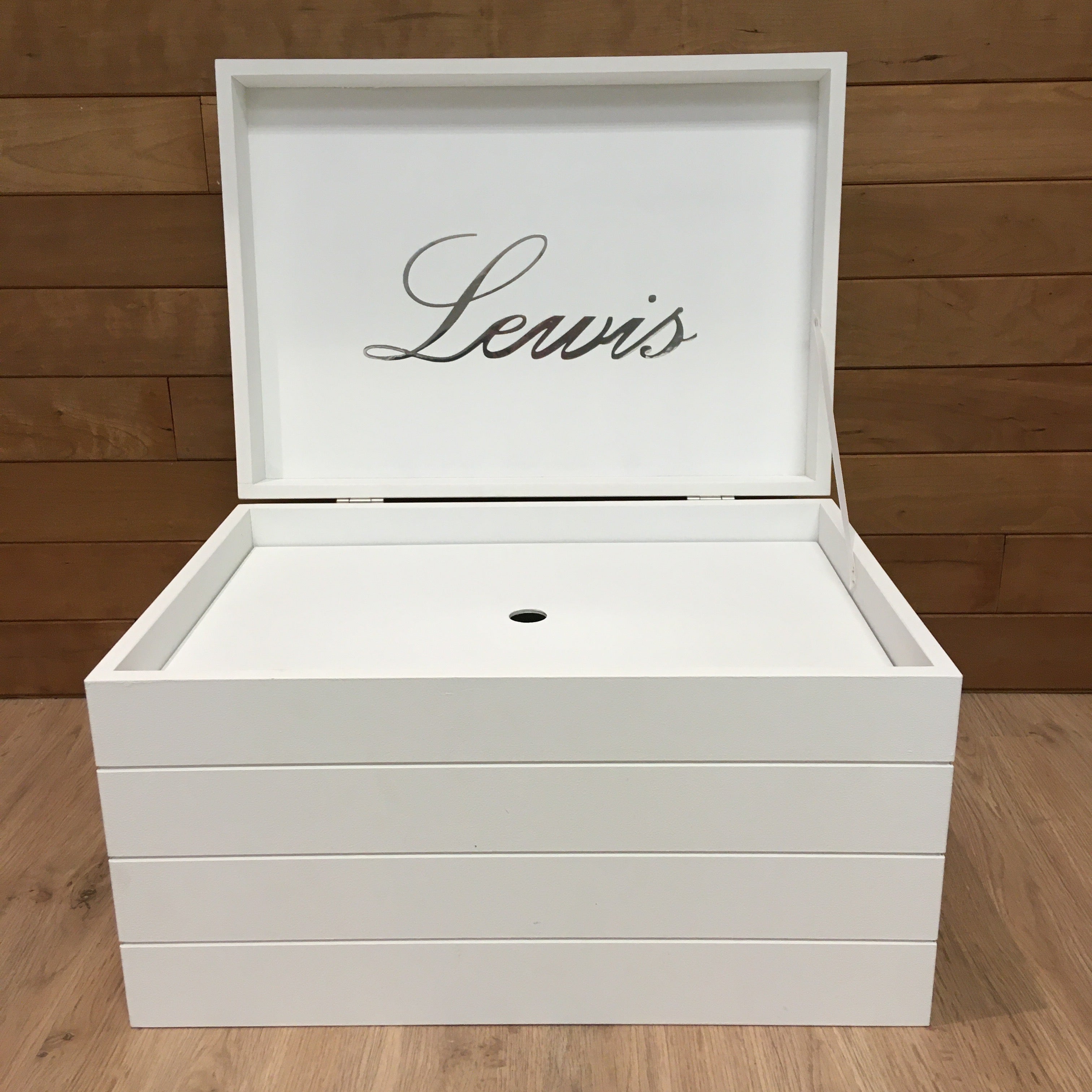 Doopsuiker- Speelkoffer met lijnen wit