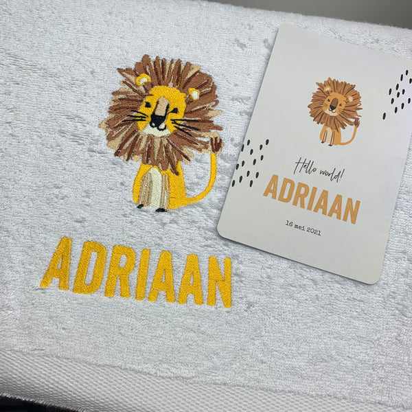 Borduring geïnspireerd op geboortekaartje of foto (prentje)