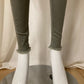 Skinny light khaki jeans
