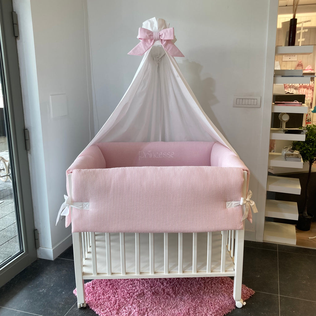 Parkomranding met overslag + inlegger + hemel wafel lichtroze