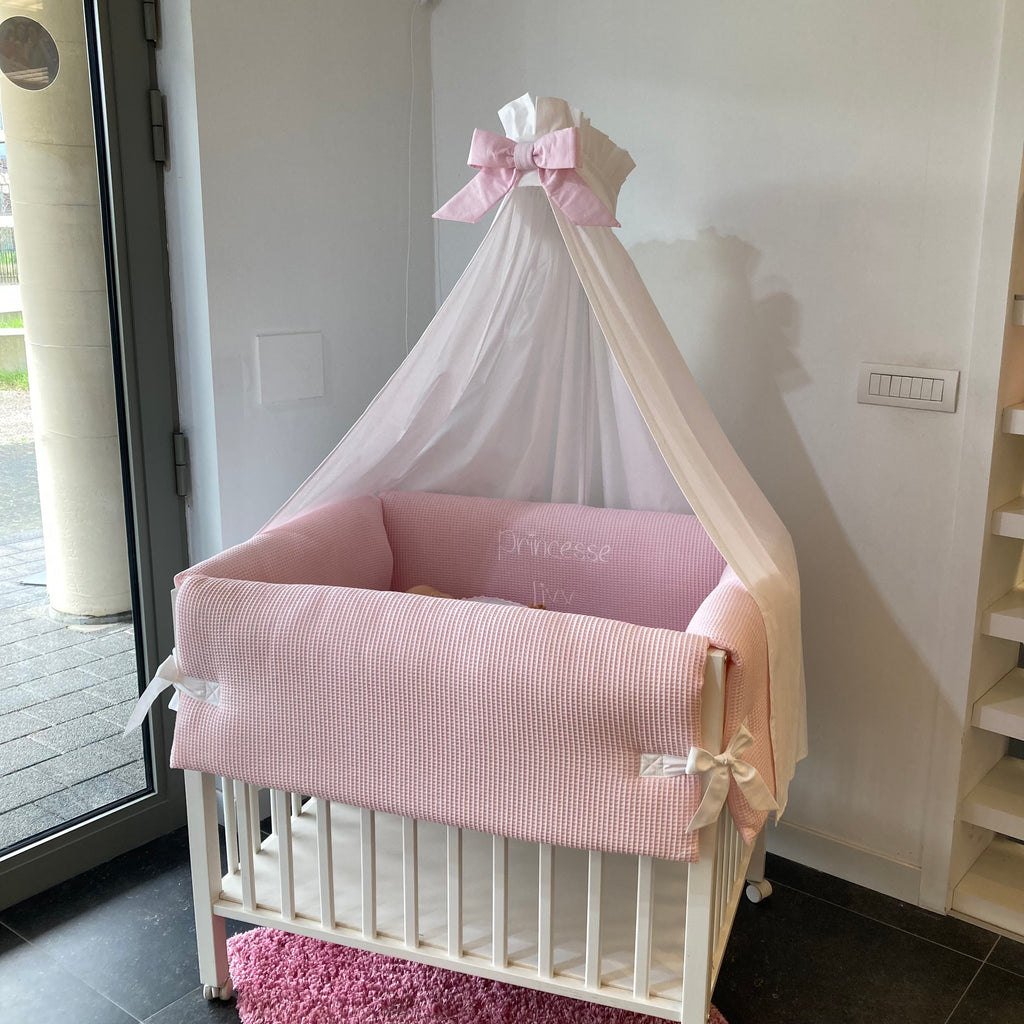 Parkomranding met overslag + inlegger + hemel wafel lichtroze