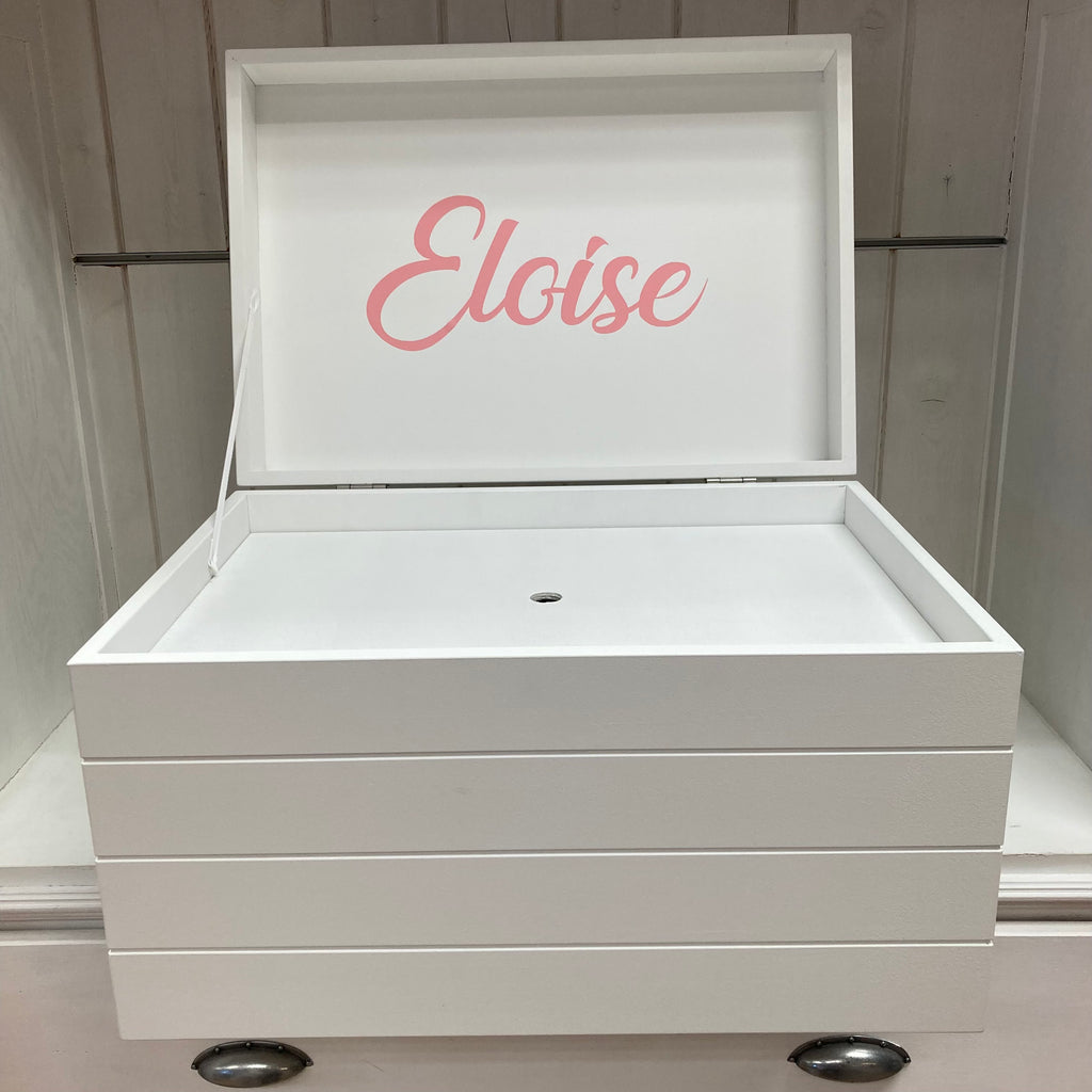 Doopsuiker- Speelkoffer met lijnen wit