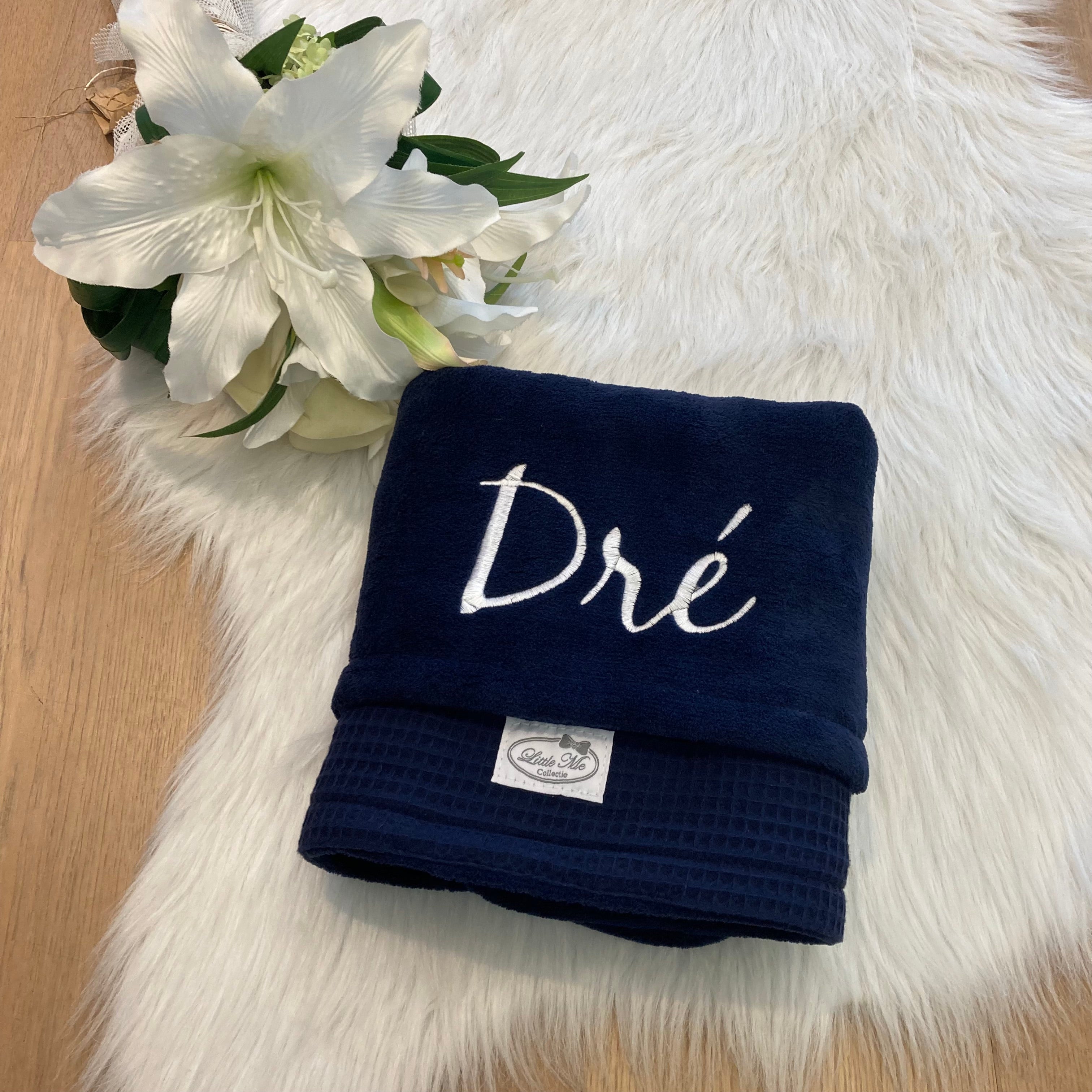 Winterdeken waffel Navy