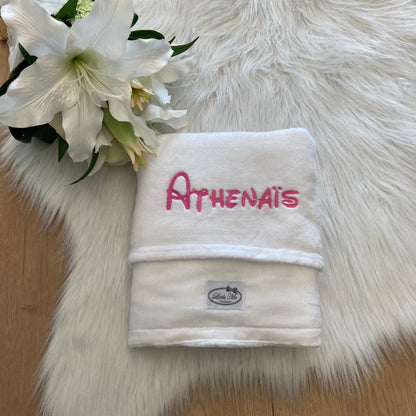 Soft Suéde Winterdekentje met naam | Gepersonaliseerde | Soft Cloud