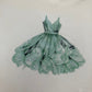 T-shirt met groen jurkje