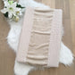 Hoes verzorgingskussen wafel beige /fleece beige