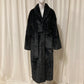 Women dressing gown antraciet
