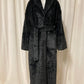 Women dressing gown antraciet