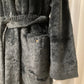 Women dressing gown antraciet