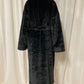 Women dressing gown antraciet