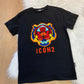 T-shirt zwart met leeuw