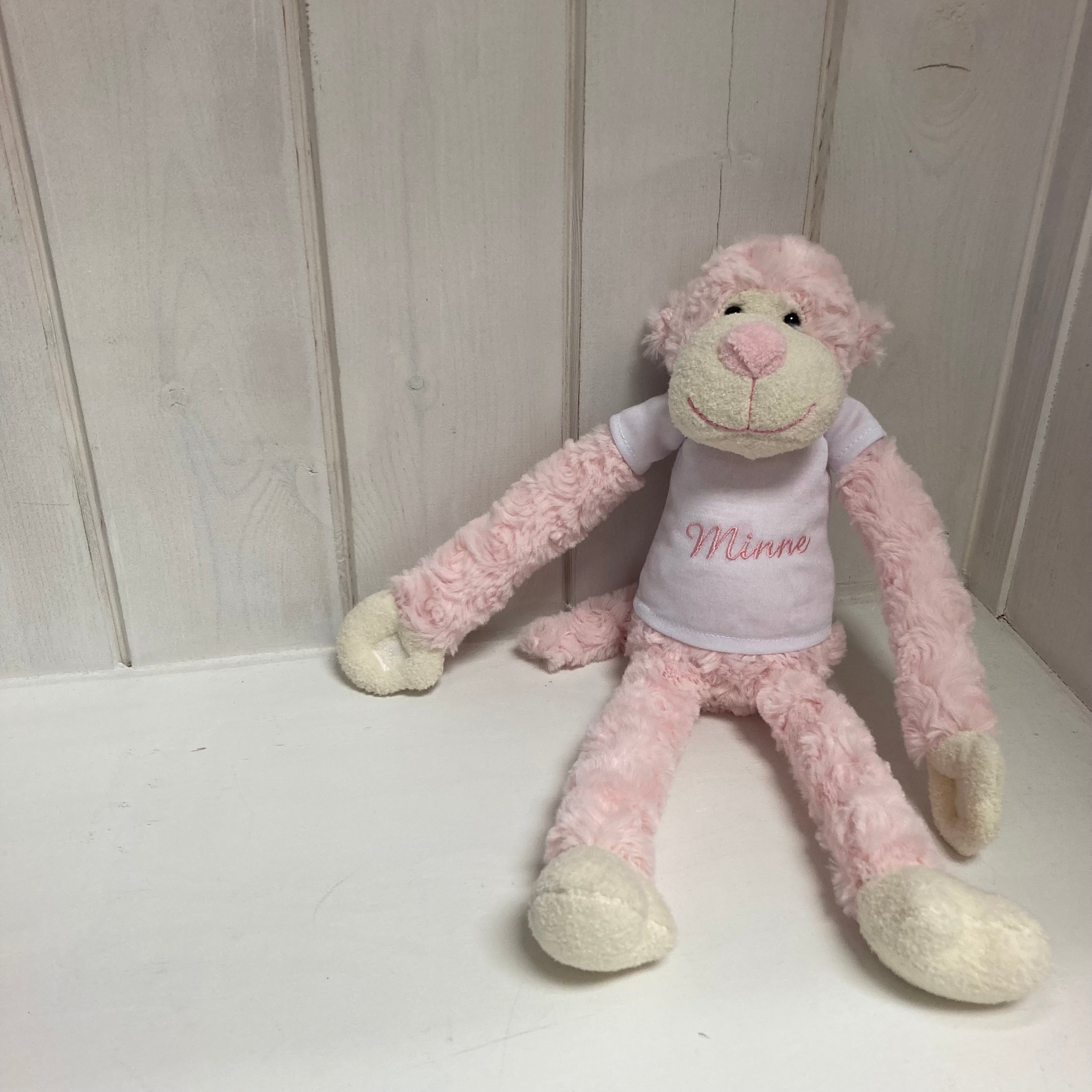 Slingeraap 45cm lichtroze