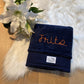 Winterdeken waffel Navy 75x100cm