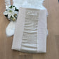 Hoes verzorgingskussen wafel beige /fleece beige