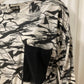 Pyjama white/black 212-5