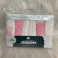 Hydrofiel luier clouds pink 6 pack