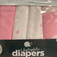 Hydrofiel luier clouds pink 6 pack