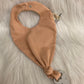 Bib with pacifier clip Light Peach