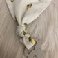 Bib with pacifier clip lemon garden