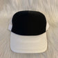 Truckercap zwart/wit