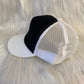 Truckercap zwart/wit