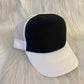 Truckercap zwart/wit